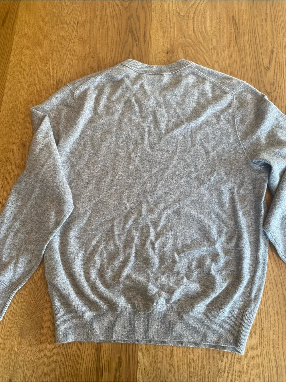 Banana Republic 100% Cashmere Men's Crewneck Sweater in Light Gray Large